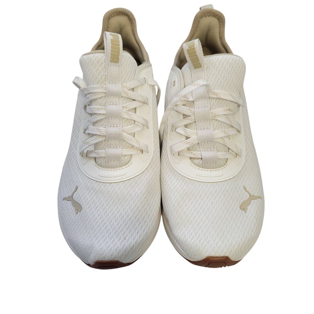 Puma Women's Sophia Evo Vital Cream & Gold Sneakers Size 8.5M  6226-2924